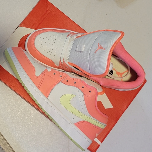 Nike Air Jordan Pink and White Sneakers - Picture 2 of 4